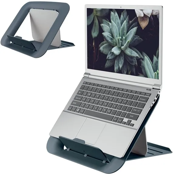 Leitz Ergo Cosy justerbart laptopstativ, 80 % återvunnen plast Sammetgrå