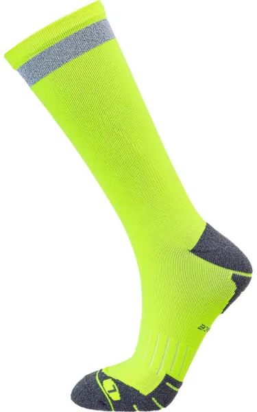 Endurance Torent Reflective Mid Length - Löparstrumpor - Safety Yellow - Gr. 39/42