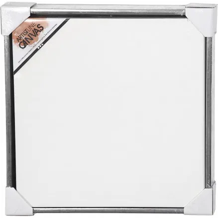 ArtistLine Canvas med ram, yttre mått 54x54 cm, djup 3 cm, vit, anti