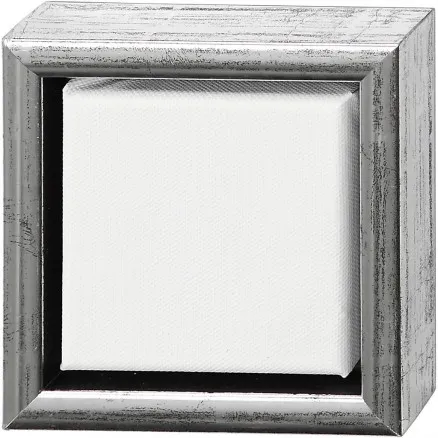 ArtistLine Canvas med ram, vit, djup 3 cm, strl. 14x14 cm, 360 g, 6