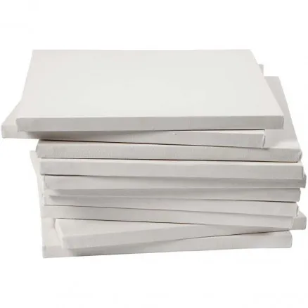 Målarduk, vit, djup 1,6 cm, storlek 30x30 cm, 280 g, 40 stycken/1 förpackning.
