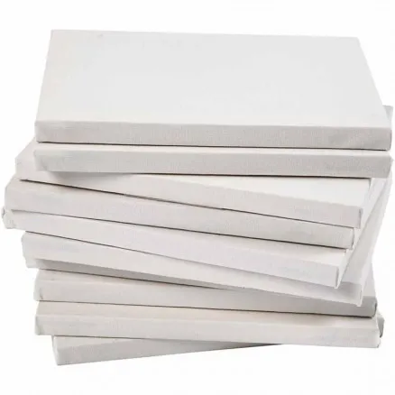 Målarduk, vit, djup 1,6 cm, A3, mått 29,7x42 cm, 280 g, 40 st.