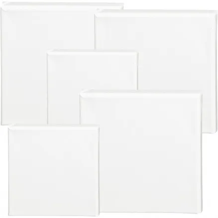 ArtistLine Canvas, vit, mått 15x15+20x20 cm, D: 1,6 cm, 360 g, 40 st